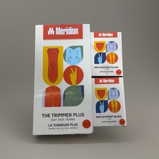 Meridian The Trimmer Plus Body Hair Trimmer Orange Blaze W/ 2 Extra Blade New