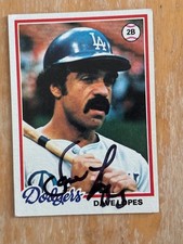 DAVE LOPES LOS ANGELES DODGERS AUTOGRAPHED SIGNED 1978 TOPPS #440