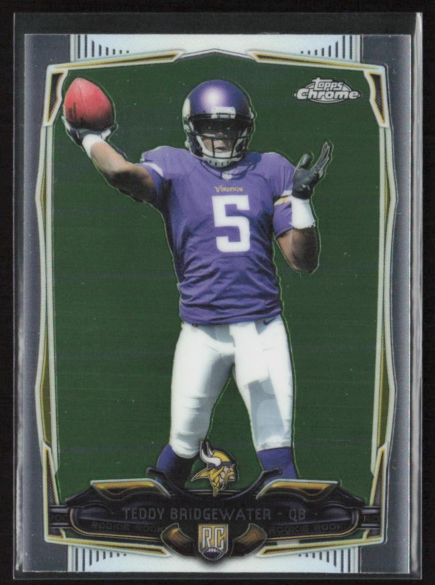 2014 Topps Chrome Teddy Bridgewater #173 Rookie Minnesota Vikings