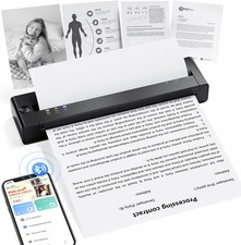Phomemo A4 Portable Thermal Printer Wireless Bluetooth iOS Android PC desktop