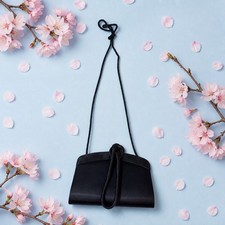 Navy Satin  Evening Bag