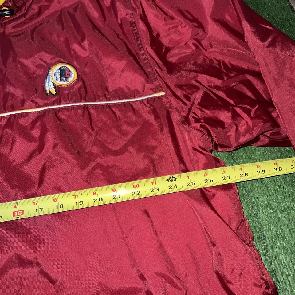 Washington Redskins Jacket XL Vintage Pullover Windbreaker Logo Athletic Gameday - Image 3 of 4