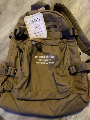 Stephen Ambrose Historical Tours Backpack Made In India Brand New