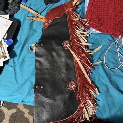 Western Kids Junior Youth Pro Rodeo Bull Riding Chaps