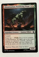 Abomination, Terrifying Titan (# 198) MTG Marvel Super Heroes - Regular - NM