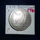 1876 San Francisco Trade Dollar Seated Liberty Silver $1 Coin