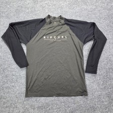 Rip Curl Men's Long Sleeve Rash Guard UPF 50 Performance Fit Swim Shirt M