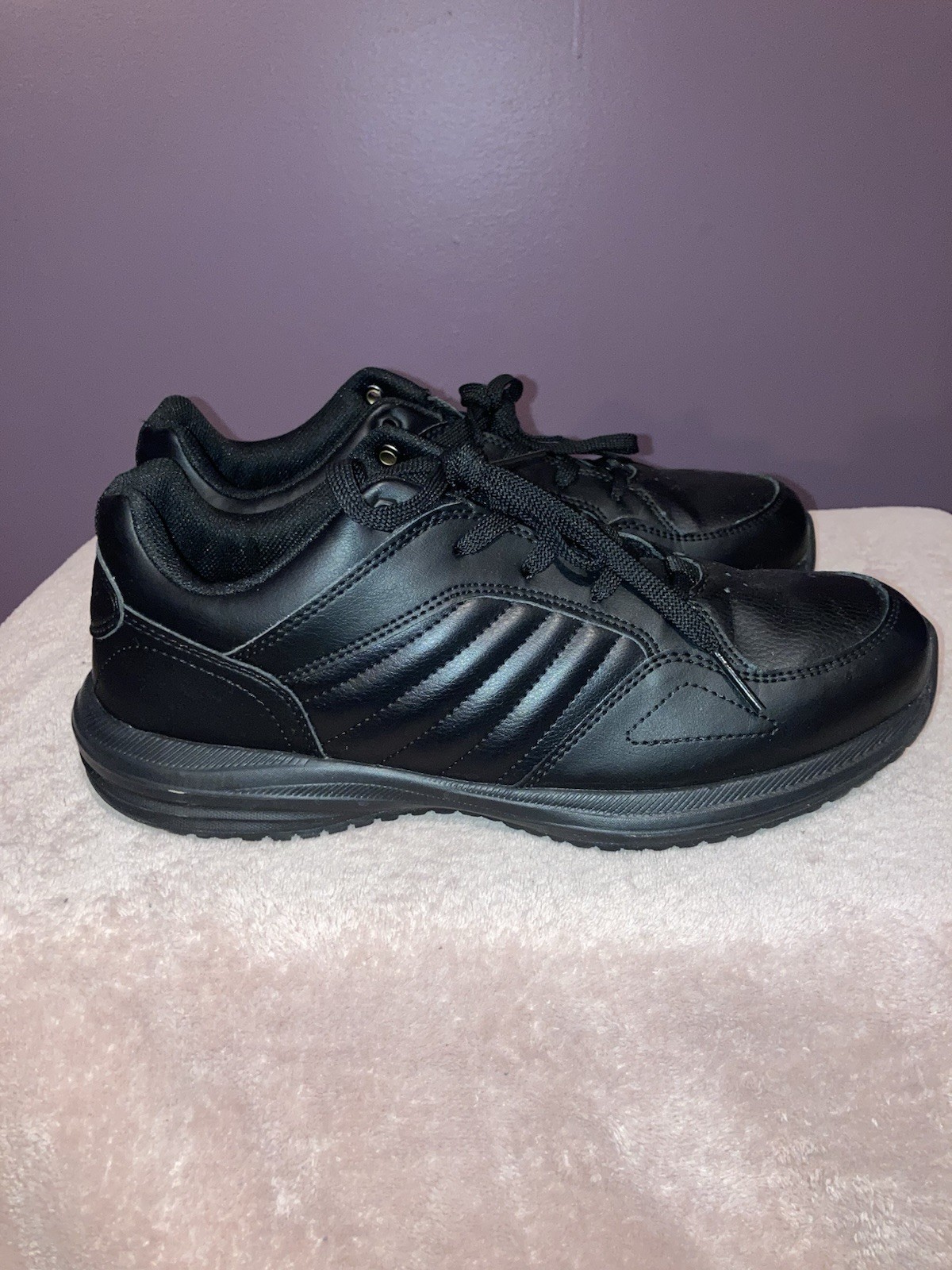 SAOLA Scarpe da lavoro donna nere Tredsafe antiscivolo stringate taglia 9