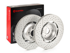 2x Brembo Rear Brake Discs Fits Mercedes AMG GT C63 E63 S63 S65 SL63 2012-2026