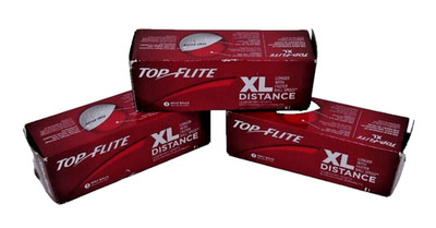 Top Flight XL Distance Golf Balls Lot of 3 Balls 9 NEW Balls Total Veolia Stamp