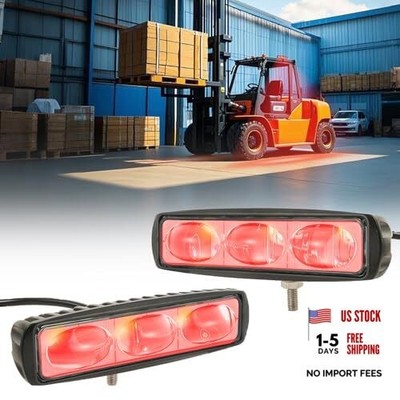 3-Lens High-Brightness Forklift Warning Light LED Forklift 2PCS-LINE 3LENS Red