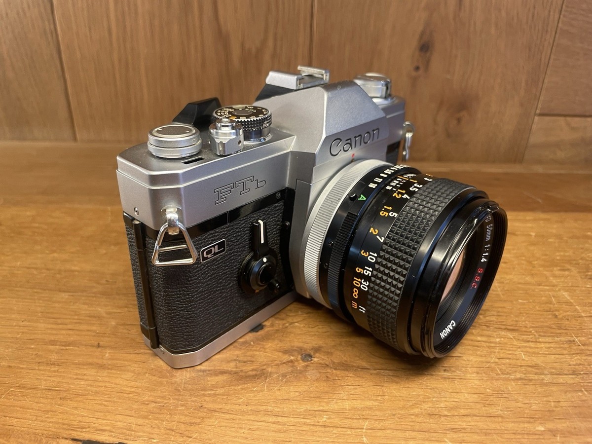 フィルムカメラ Canon FTb-N & FD 50mm F1.4 S.S.C. #18 Exc+5* Canon FTb-N QL Black Late Model Camera FD 50mm F/1.4