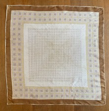 VTG Scarf Gold Brown Dots 22 - 23  Square Beige