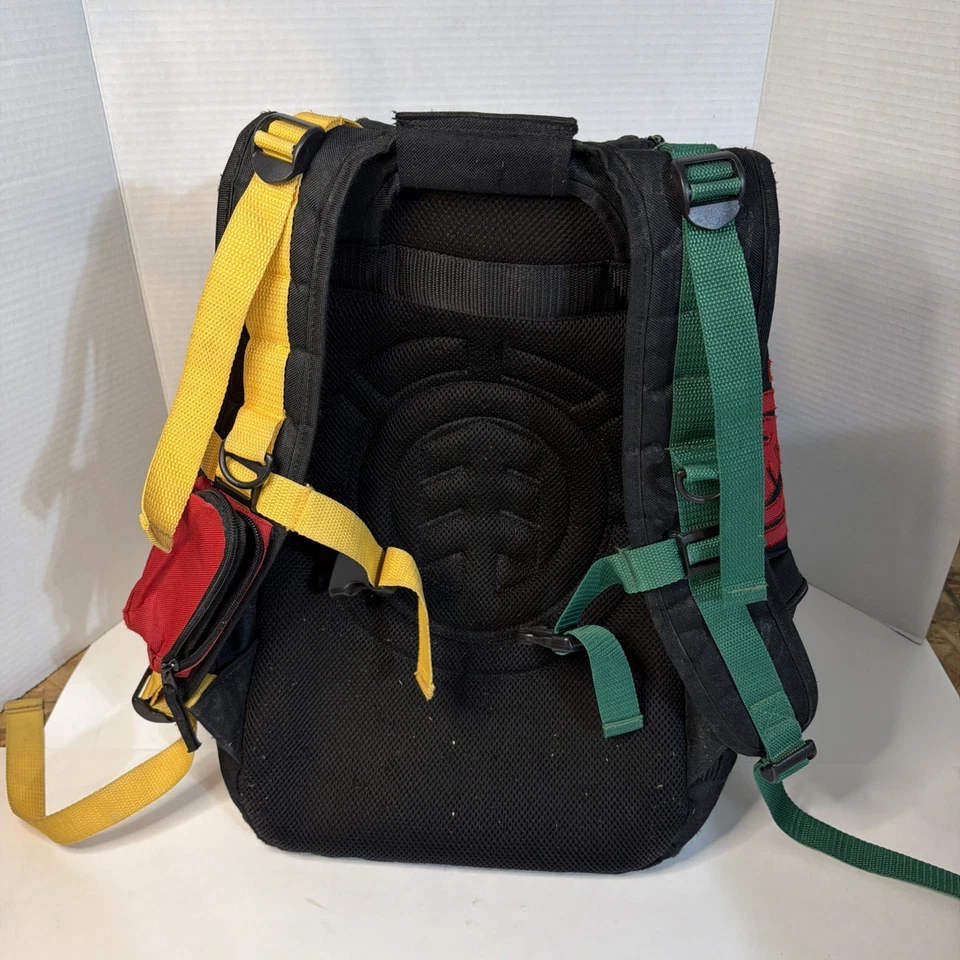 Mochila Bolso Skate Element Mohave Vintage Rojo Logo Rasta Colores Y2K  Foto 3 de 4
