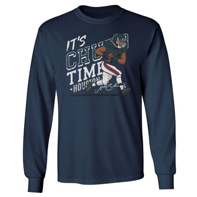 It's Chubb Time in Houston - Football Fans Tribute Long Sleeve Tshirt