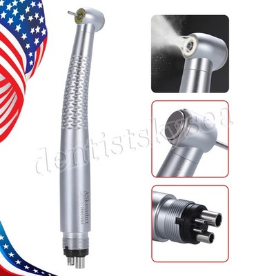 Dental Shadowless LED E-Generator Ceramic Bearing Handpiece 5 Water Spary 4Holes