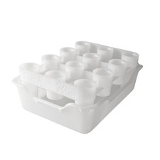 FASTFERMENT - 12-Bottle Drying Rack  FastRack12 One  Tray, White