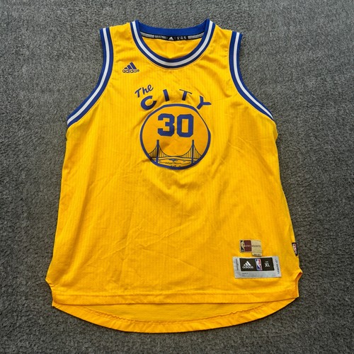 Adidas Stephen Curry Golden State Warriors The City Throwback Jersey XL