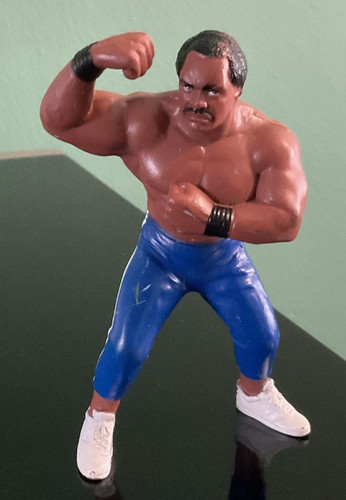 WCW Galoob Ron Simmons UK Exclusive White stripe W...