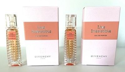 Givenchy Live Irresistible Eau de Parfum Mini Bottle 0.10 Fl Oz New Set Of 2