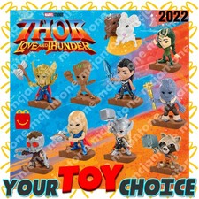 McDonald's 2022 THOR - LOVE  THUNDER Superhero Marvel Groot YOUR Toy CHOICE