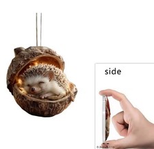 2D Hangs Forest Animal Acorn Ornaments Cozy Forest Christmas Ornaments 3.15inch