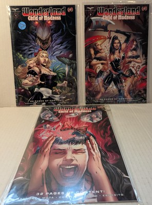Wonderland Return To Madness Complete Set! 1B 2-3A Variants! ZENESCOPE Free Ship