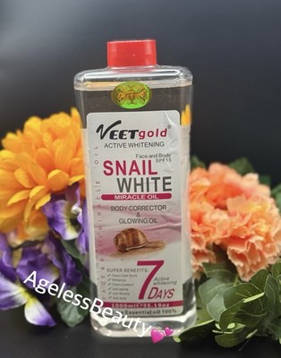 Veet Gold Snail White Miracle Oil Body Corrector & Glowing Oil 1000ml 7 Days