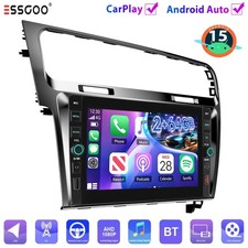 2+64G Android 15 Autoradio CarPlay GPS Navi WIFI für VW Golf 7 VII MK7 2012-2017