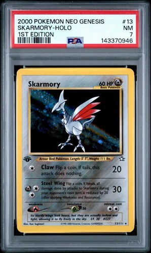 Pokemon Skarmory 13/111 Neo Genesis 1st Edition Holo Rare