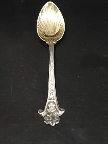 Antique R Wallace & Sons 18-C Demitasse Spoon Sterling Silver