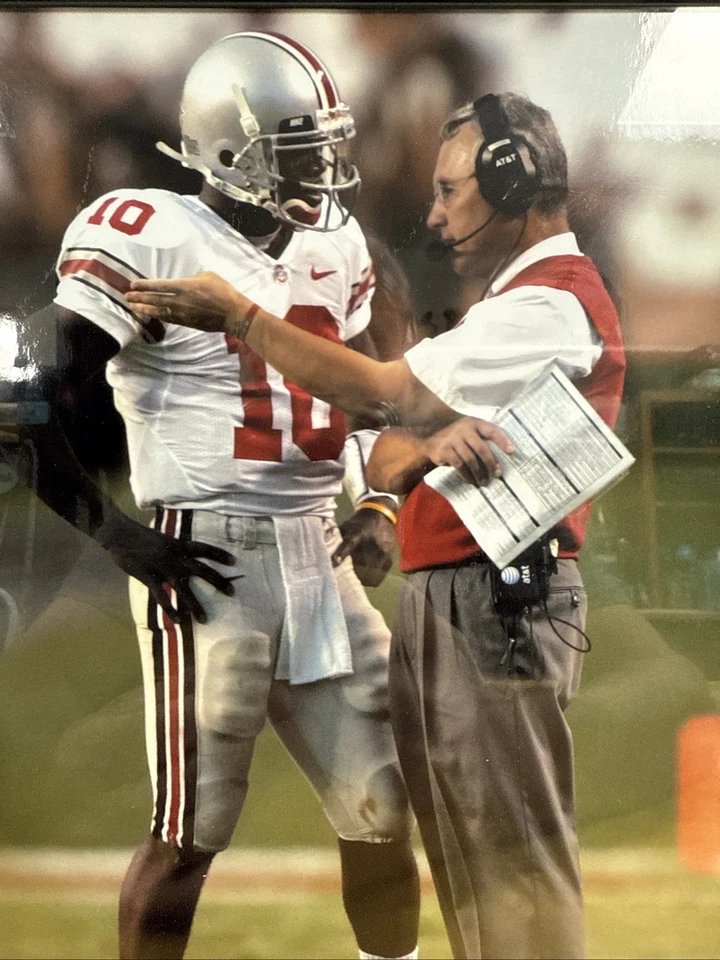 Troy Smith and Coach Jim Tressel Ohio State Buckeyes 8x10 Picture in VGC - Image 4 of 4