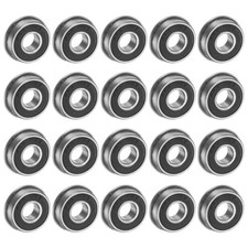 20 Sets FR4-2RS Flanged Ball Bearing Sealed Steel Flange Bearings