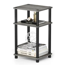 Furinno Just 3-Tier Turn-N-Tube End Table / Side Table / Night Stand / Bedside