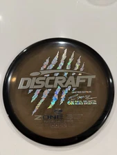 Discraft 6 Claw Paul McBeth Zone SS Silver On Black W/ PM Foil