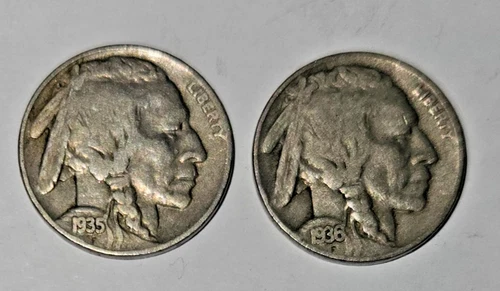 1935 1936 Buffalo Nickel