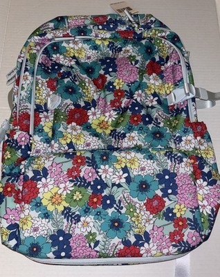 NWT VERA BRADLEY Lighten Up Essential Expandable Backpack Far Out Floral