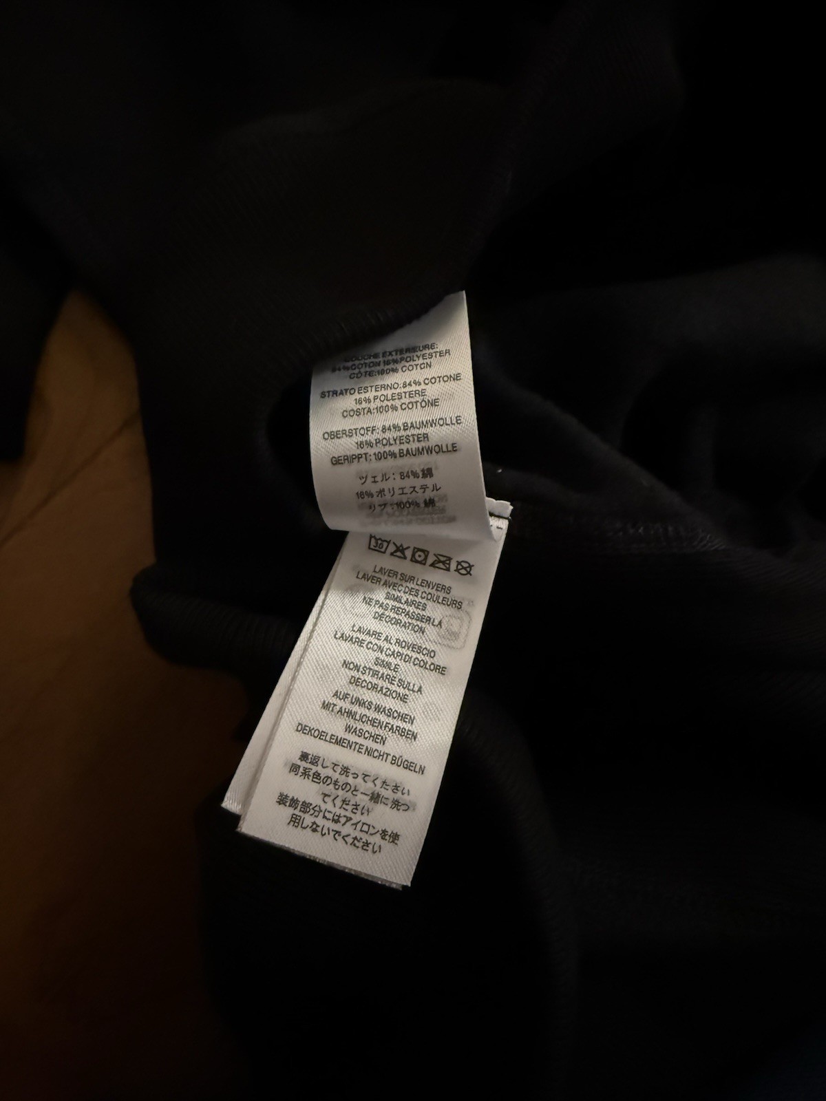 Size Large - Supreme Satin Applique Hooded Sweatshirt (FW24) Black thumbnail 8