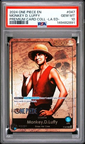 2024 One Piece Premium Collection Live Action Edition Monkey D. Luffy 047 PSA 10