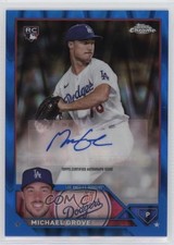 2023 Topps Chrome Update Blue RayWave Refractor 7/150 Michael Grove Auto 0w3