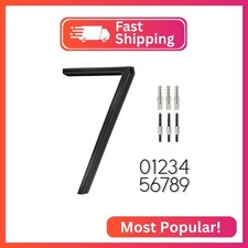 6 Inch Stainless Steel Floating House Number, Modern House Numbers