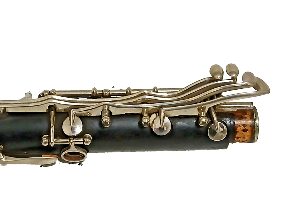 Clarinete Whitehall vintage con estuche 65086 instrumento musical antiguo sin probar Foto 3 de 4