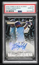 2020 Topps X Pete Alonso Auto Randy Arozarena #17A PSA 10 GEM MT Auto 0w0