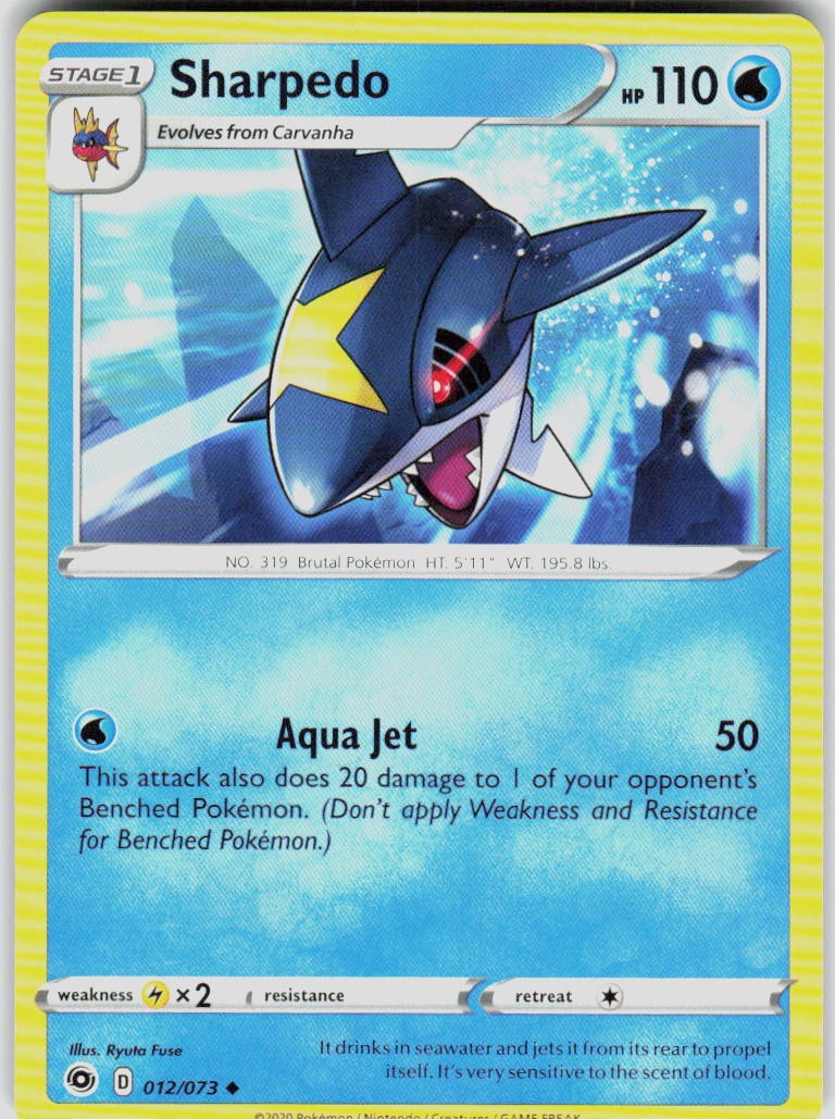 Sharpedo 12/73 Champion's Path Pokemon TCG