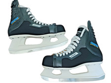 BAUER CHARGER SENIOR ICE HOCKEY SKATES. MADE IN CANADA SIZE 12 296MM DD A 11 95