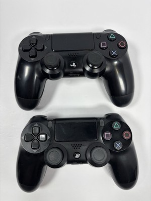 Sony Lot of 2 DualShock 4 Wireless Controllers CUH-ZCT2U Black for PS4