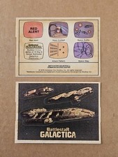 Vintage 1978 Big G Cereal Lot Battlestar Galactica 2 Sticker Cards #4 & #10 