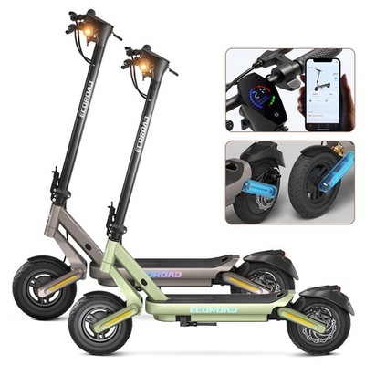 Adult Electric Scooter 800W Off-road E-Scooter Folding 28MPH Max Speed 48V 15Ah
