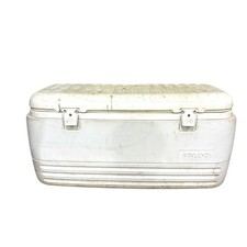 Vintage Igloo Marine Ice Chest Cooler 150 Qt Large White Fishing Boat Icebox 37"