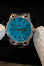NEW Invicta Men's 48495 Celestial 3 Hand, Ice Blue Dial Watch. 43mm.